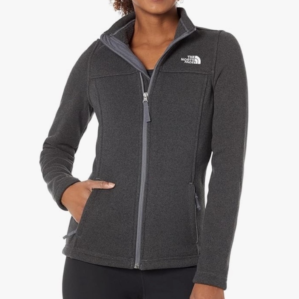 The North Face Maggy Sweater Fleece in Dark Grey Heather Size XS